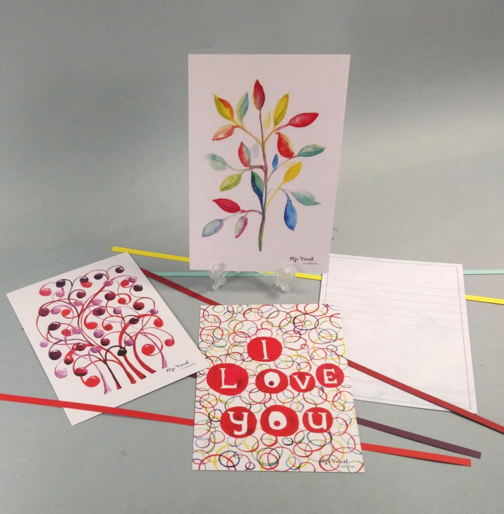 Набор открыток с цветами для поздравления или посткроссинга. Ольга Вереск
